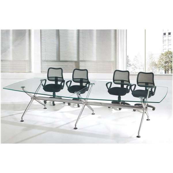 glass top conference table meeting room desk